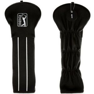 Golf Club Head Cover PGA TOUR Caviar Padded PU Leather One Size